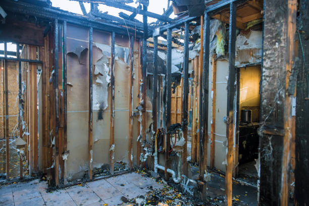 Professional Fire Damage Removal technician working in Waterford, WI
